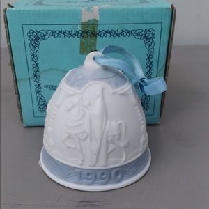 VTG 1990 Lladro Porcelain Christmas Ornament W/Box